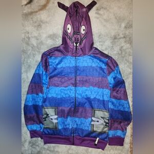 Fortnite Llama Loot Piñata Full Print Zip Hoodie Costume Jacket Large LG